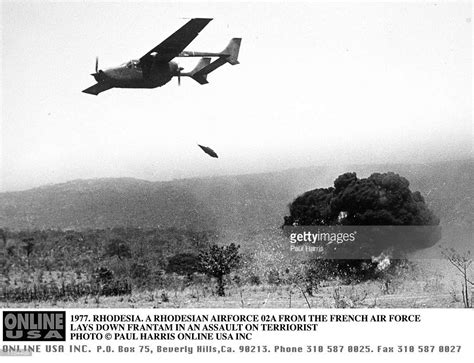 1997rhodesia A Rhodesian Airforce O2a Laying Down Frantam In A