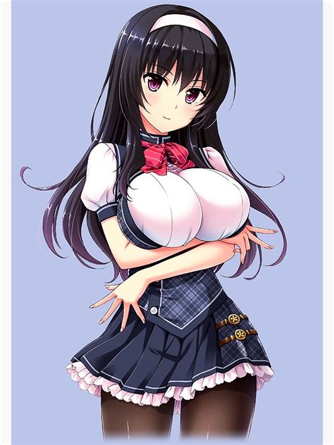 Ecchi Sexy Anime Maid Poster By Lewdities Redbubble