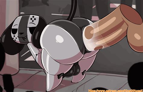 Furrybooru Anal Anal Penetration Animate Inanimate Animated Anthro Balls Big Butt Black