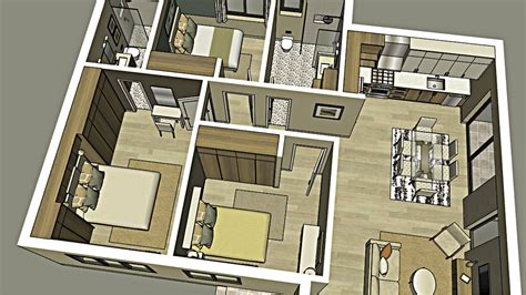 Only 100m2 Interior Plans With 3 Bed 2 Bath Youtube