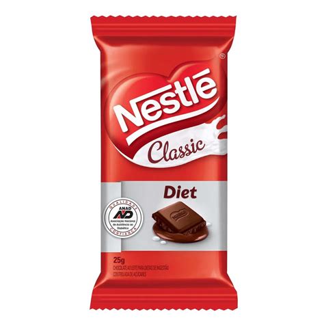 Chocolate Nestlé Classic Diet 25g Supermercado Cooperativa Consul
