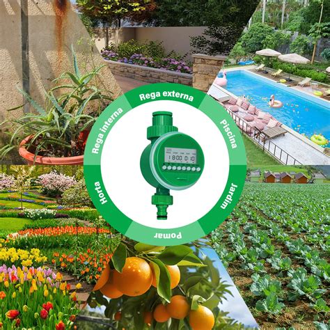 Temporizador de irrigação automático para jardim relógio eletrônico de