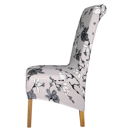 Shop for dining chair covers in slipcovers. Flower Design Long Back Chair Cover - Premium Dining Chair ...