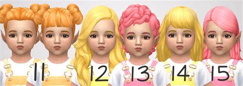 Sims 4 Ccs The Best Thirty Three Cc Toddler Hairs