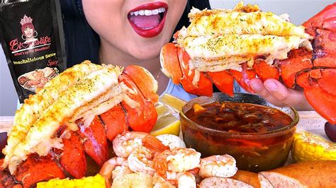 Asmr Lobster Seafood Boil Bloves Smackalicious Sauce Asmr Phan