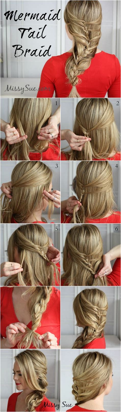 13 Step By Step Hair Tutorials To Style A Mermaid Braid Pretty Designs