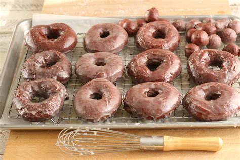 If you do not have two cake pans of the same size. Red Velvet Cake Doughnuts - A Farmgirl's Kitchen