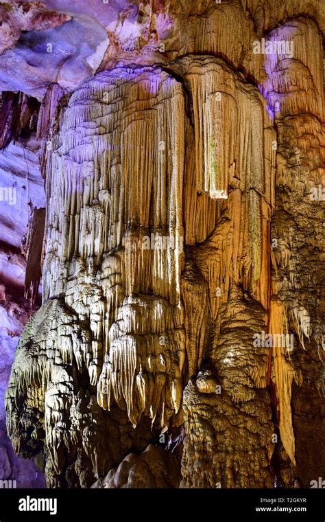 Amazing Geological Forms In Paradise Cave Near Phong Nha Vietnam