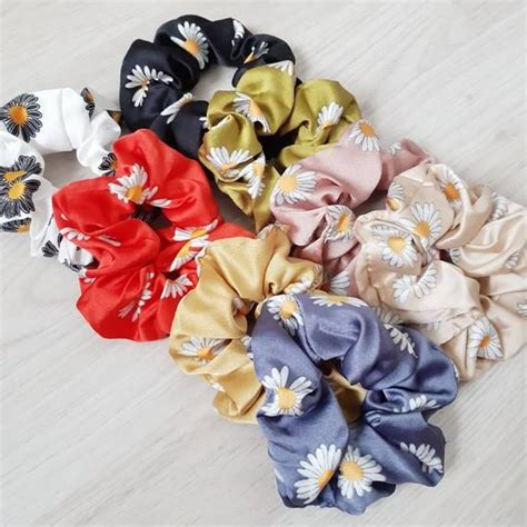 Floral Scrunchies Pastel Scrunchies Hair Accessories Floral Etsy In