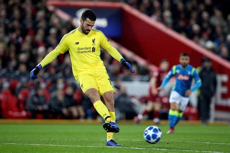 Liverpool Goalkeeper Alisson Becker During Editorial Stock Photo