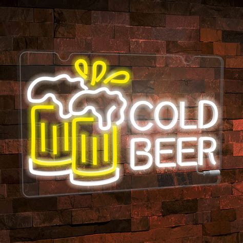 Cold Beer Neon Sign Liuyang Lamps