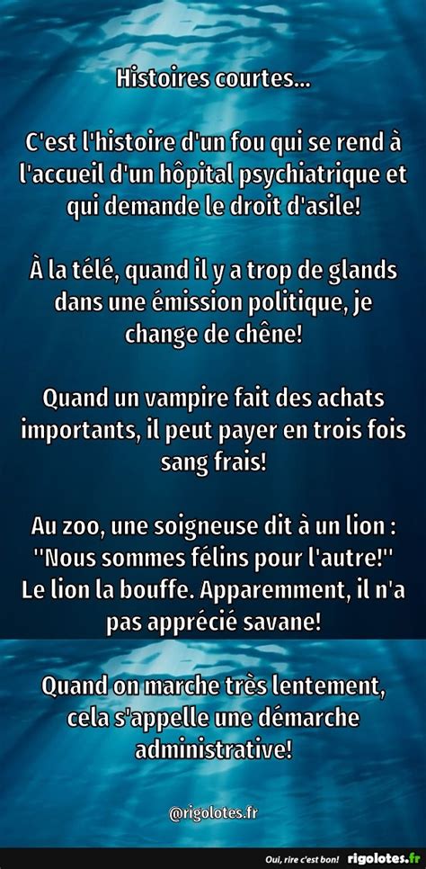 Histoires courtes...  Blagues et les meilleures images drôles!