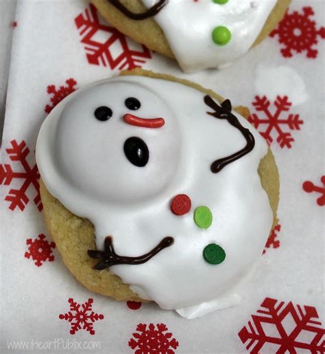 Melting Snowman Cookies Made With Pillsbury Purely Simple Sugar