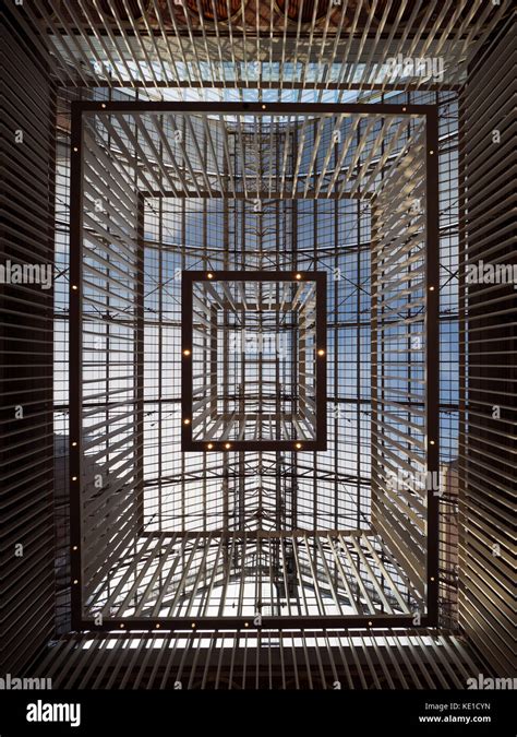 Modern Atrium Ceiling To Amsterdams Rijkmuseum 4 Stock Photo Alamy