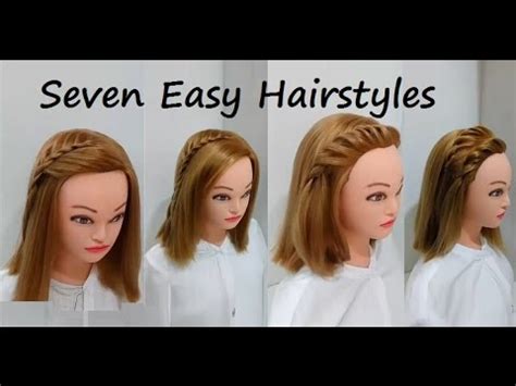 Looking for some easy to do hairstyles? 7 Attractive Looks for Short Hair : Easy Hairstyles - YouTube