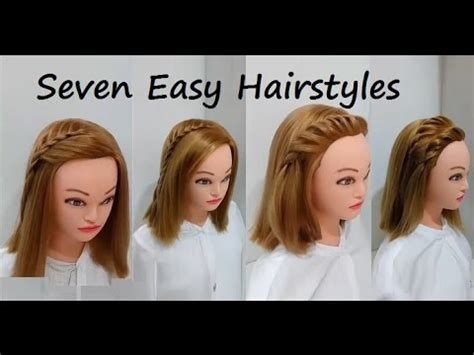 Gone are the days when hairstylist can only style your hair. 7 Attractive Looks for Short Hair : Easy Hairstyles - YouTube