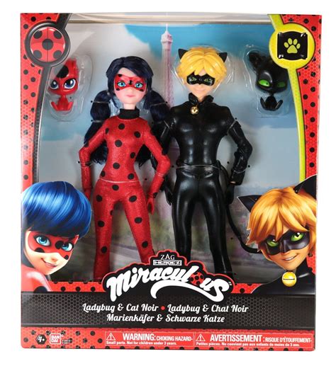 Miraculous 105 Inch Fashion Doll 2 Pack Ladybug And Cat