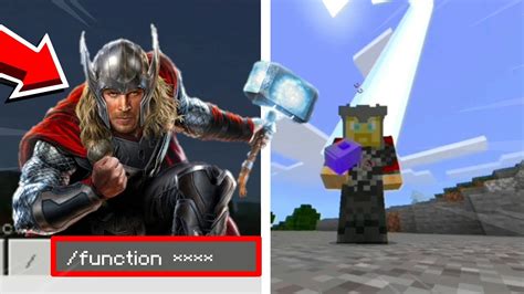 Como Virar O Thor No Minecraft Pe Minecraft Pocket Edition Youtube