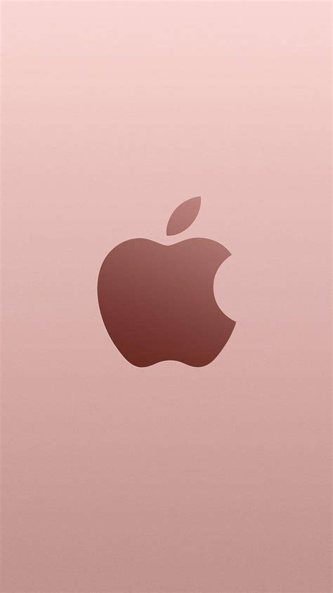 Download Rose Gold Apple Logo Iphone Se Wallpaper