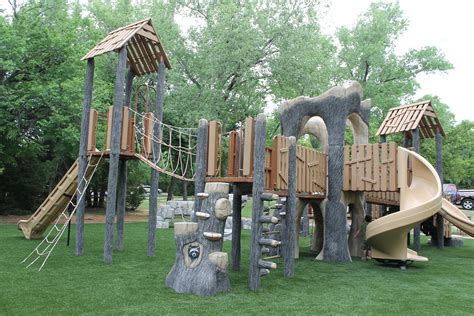 Hafer Park Nature Themed Structure Edmond Ok Playground Design