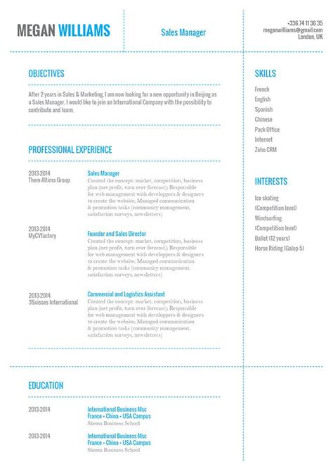 Nyit D5 2013 Get 45 Business Resume Template
