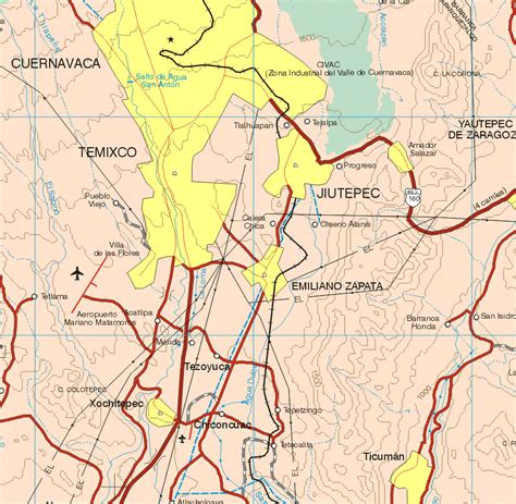 Cuernavaca Morelos Mexico Map