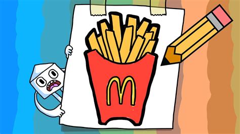 French Fries Mcdonalds Cartoon