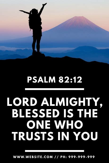 Psalm 8212 Poster Template Postermywall
