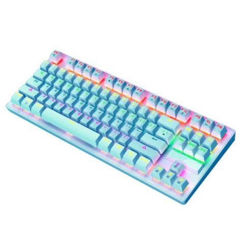 Wired Keyboard Rainbow Backlit Usb Concave Keycaps Wholesale Tradeling