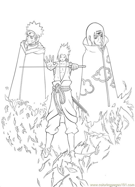 Sasuke Akatsuki Coloring Pages Coloring Pages