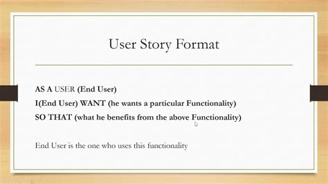 How To Write A User Story In The Best Format With Example Agile And