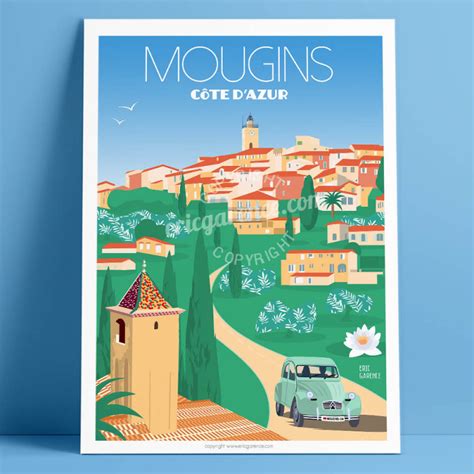Poster 50x70 Eric Garence Sunrise In Mougins
