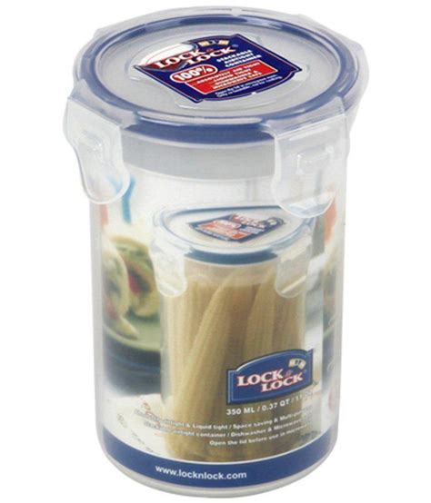 Lock And Lock Classics Tall Round Food Plastic Food Storage Polyproplene