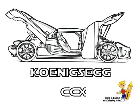 Race car is one of the most popular themes about the coloring for boys. Striking Supercar Coloring | Free | Super Cars Coloring ...