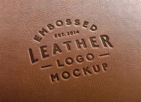 Leather Stamping Logo Mockup