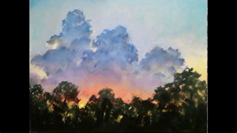 Watching Clouds Form In Pastels Painting Painting Demo Pastel Painting