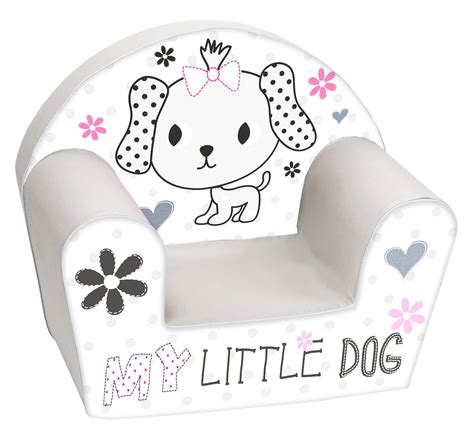 Παιδική Πολυθρόνα My Little Dog Με Μπράτσα Λευκό Dt8 19110g Skroutzgr