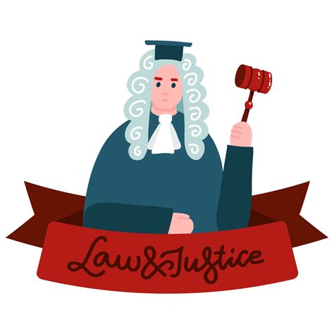 Tribunal Supremo Banner De Medios Sociales Judiciales Juez En Manto Y