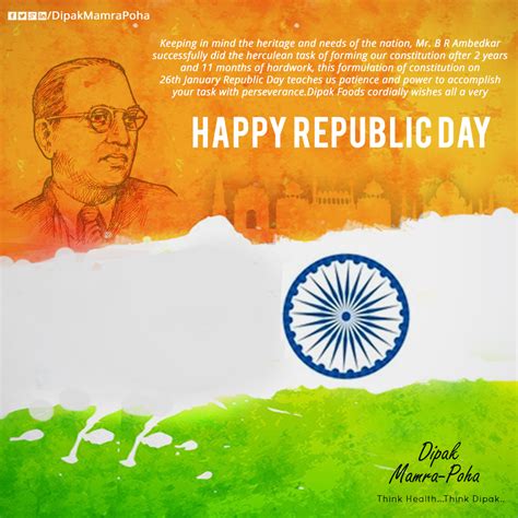 The indian constitution came into effect on 26 january 1950, which affirmed india's existence as an independent republic. Happy Republic day from Dipak Foods #HappyRepublicday # ...