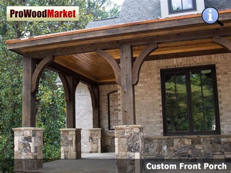 Front porch posts cedar post for craftsman style columns shades of. cedar porch brackets | custom-front-porch-4.jpg | Porch ...