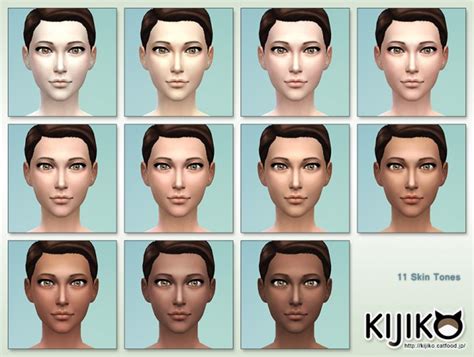 Skin Tones And Default Tuning At Kijiko Sims 4 Updates