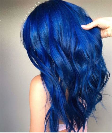 Pin By Kelley Devore On Hair Royal Blue Hair Hair Colour Design Blue Ombre Hair