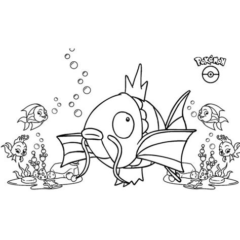 Funny Magikarp Pokemon Coloring Page 🐹 Free Online Coloring Pages 🍄