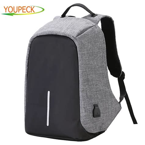 Brand Anti theft Laptop Bag with USB Charge port 17.3 15 15.6 inch