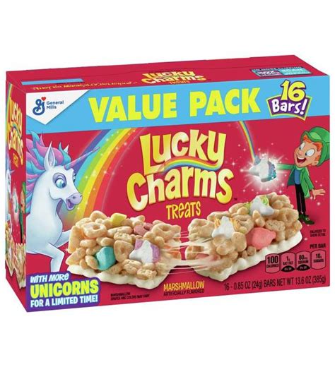 Lucky Charms Treat Bars 16 Count 0 85 Oz