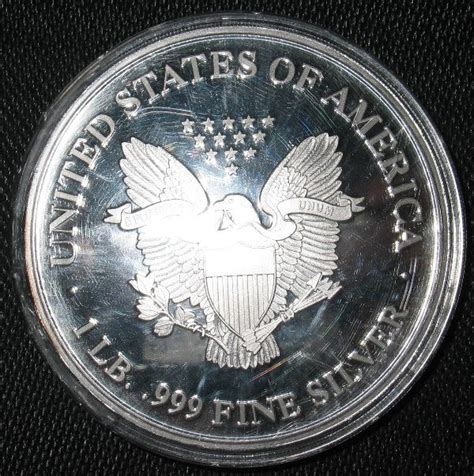 571 2000 Walking Liberty 1 Lb 999 Fine Silver Coin Lot 571