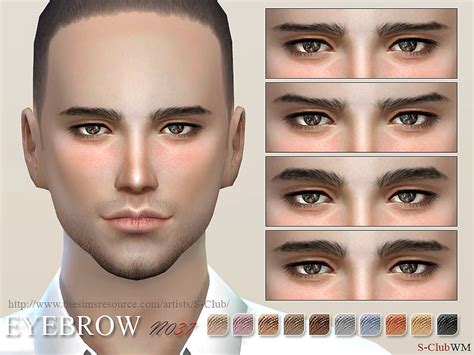 Sims 4 Hair Guys Eyebrows Sims Sims 4 Cc Eyes