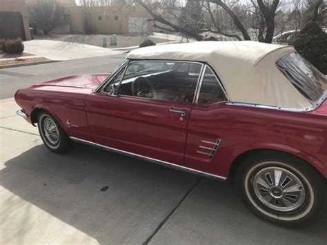 1966 Mustang Convertible Candy Apple Red