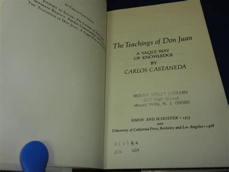 🌱 Carlos Castaneda Peyote The Teachings Of Don Juan A Yaqui Way Of