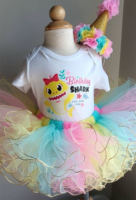 Baby Shark Birthday Outfit Baby Shark Outfit Etsy